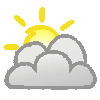 Tagsymbol, Symbolcode "d", Viele Wolken, etwas Sonne