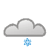Nachtsymbol, Symbolcode "nn", Sonne, Wolken, Schneeschauer
