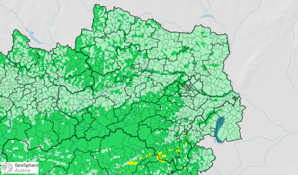 Karte der Waldbrandgefahr