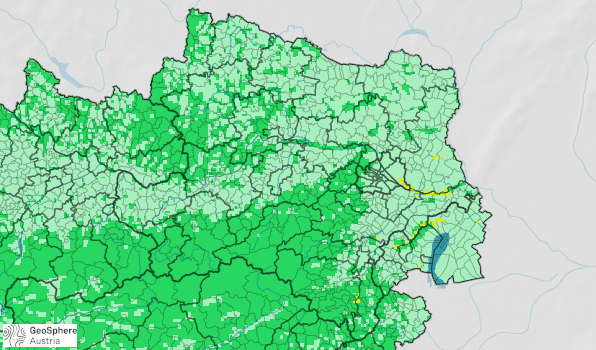 Karte der Waldbrandgefahr