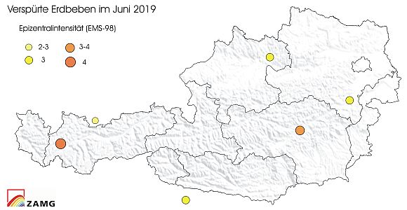 Erdbeben im Juni 2019