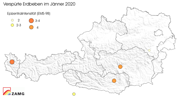 Erdbeben Im Janner 2020 Zamg