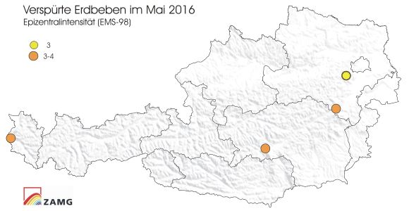 Erdbeben im Mai 2016