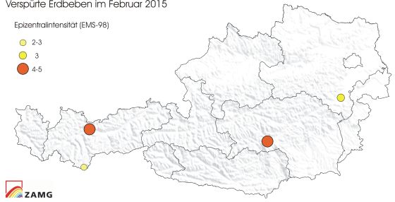 Erdbeben im Februar 2015