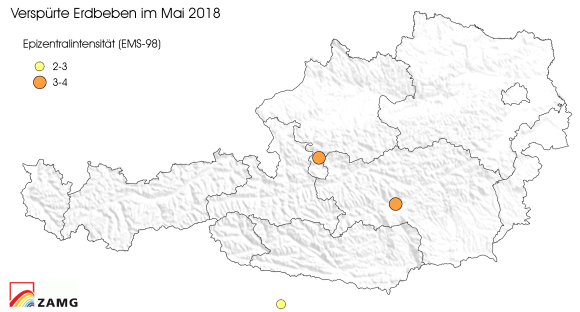 Erdbeben im Mai 2018