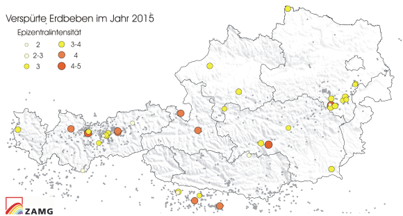 2015 Relativ Wenige Spurbare Erdbeben In Osterreich Zamg