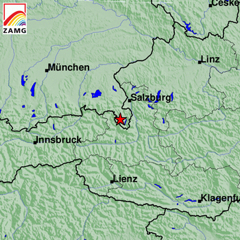 Karten Und Listen Seismischer Aktivitat Zamg